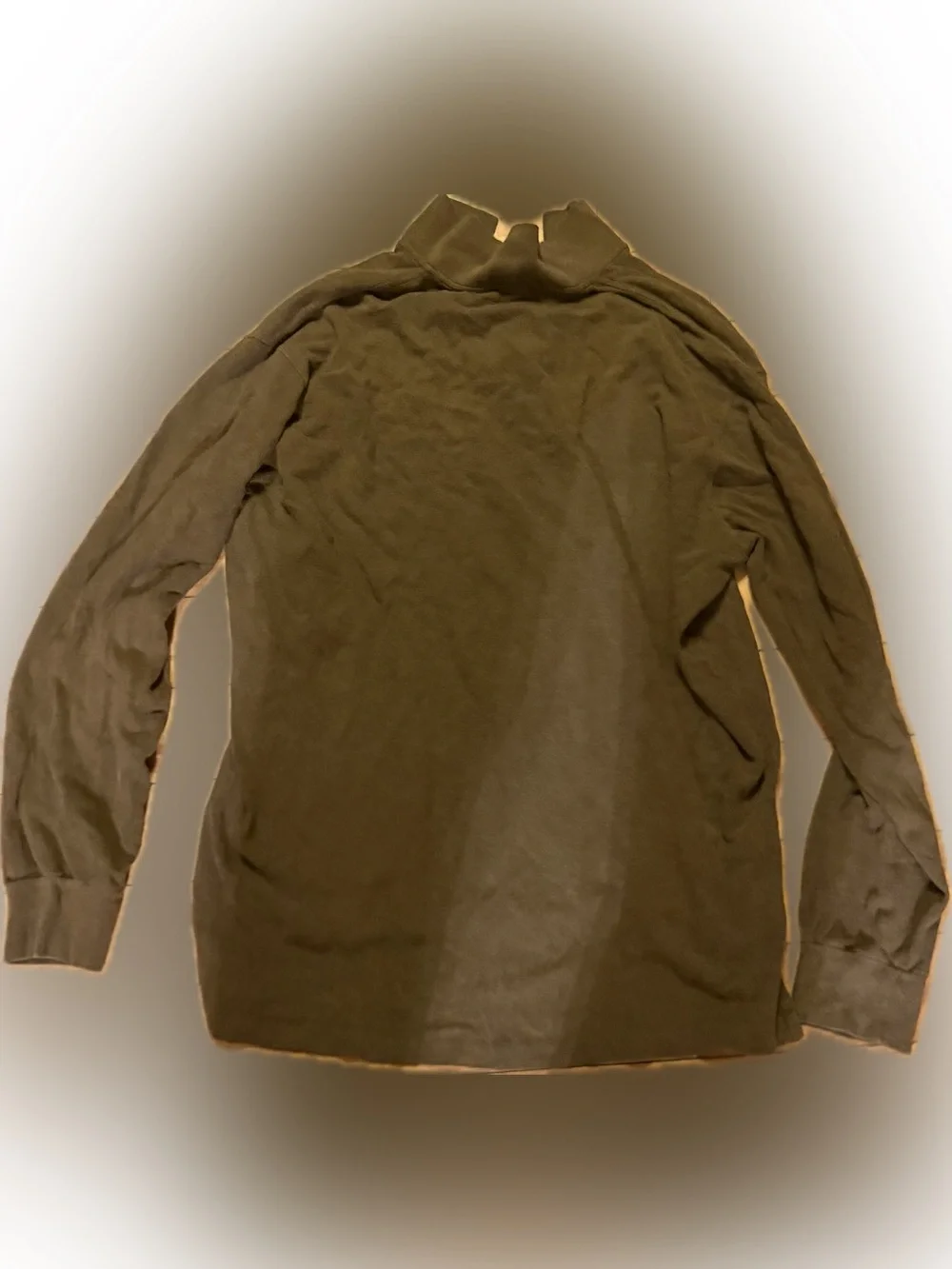 Ralph Lauren Men's Olive Rugby Polo Long Sleeve